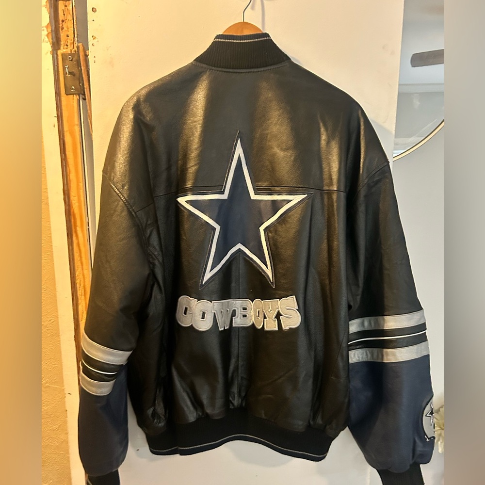 Dallas Cowboys Vintage Leather Jacket, size XL